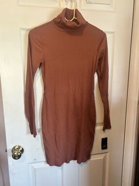 NWT WILD FABLE Ribbed Long Sleeve Turtleneck Dress Size S